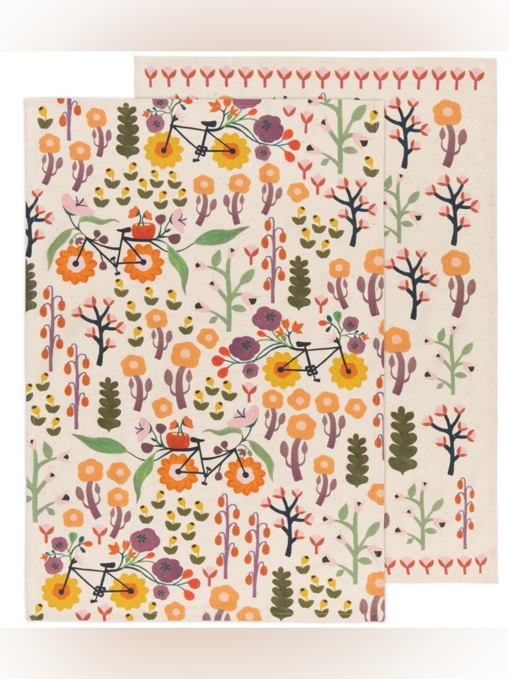 DANICA STUDIOS NEW petal power dishtowels -set of 2
